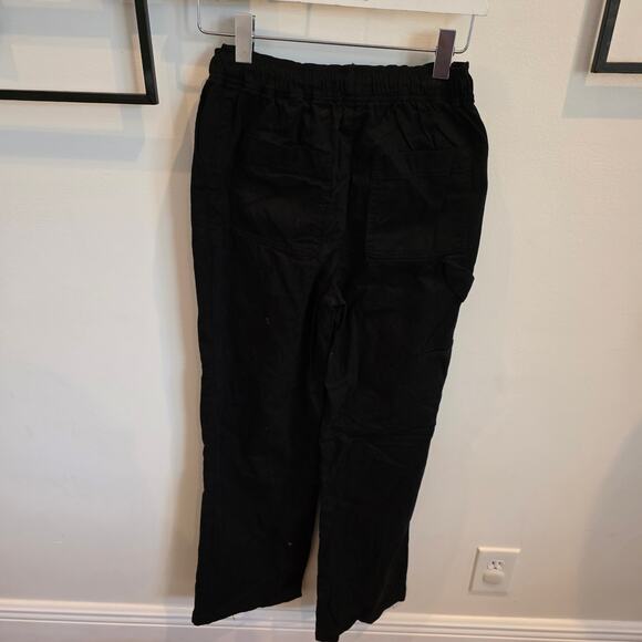 new Topshop pull on black cargo pants size 4 - Picture 5 of 7
